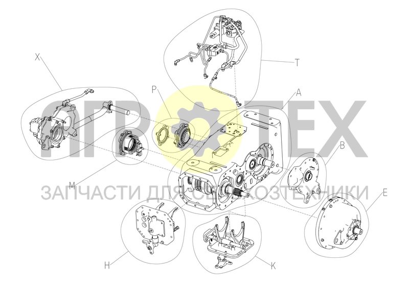 Коробка передач (TM78GV00J-RSM-01) (№119 на схеме)